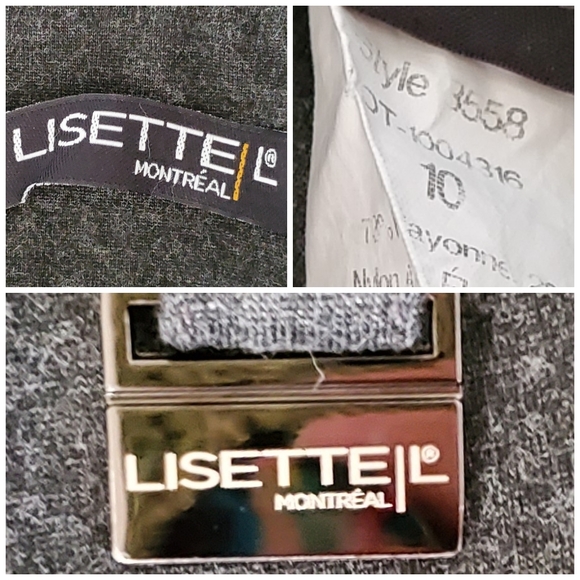 Lisette L Montreal Pants sz 10 gray - Picture 7 of 9